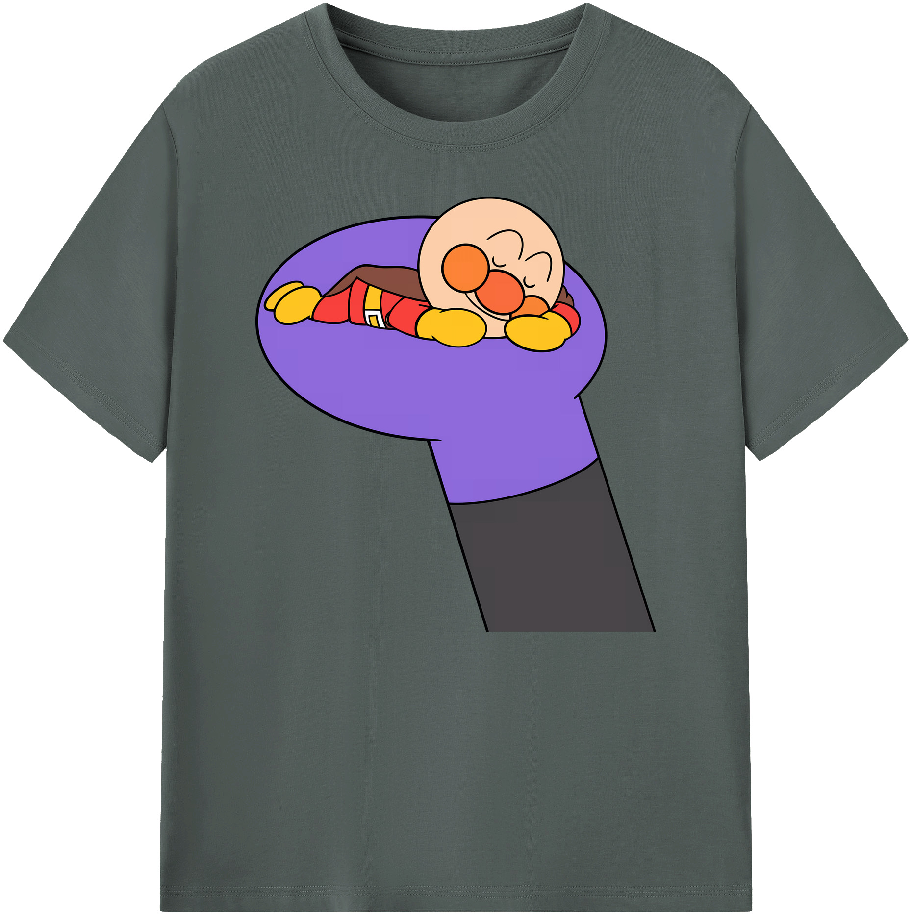 （画像用） アンパンマン Anpanman 綿100％ メンズ半袖Tシャツ｜肌触りやわらか＆通気性